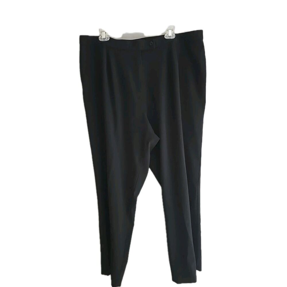 Haggar Black Straight Leg High Rise‎ Business Career Casual Womans Plus Size 20W